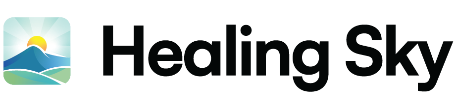 Healing Sky logo — black