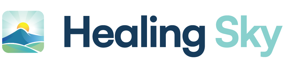 Healing Sky logo — full lockup